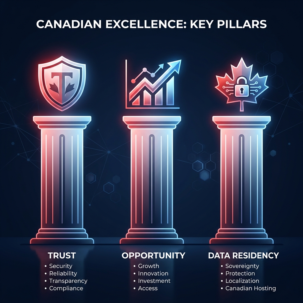 Three Pillars of Canada's AI Strategy: Trust, Opportunity, Data Residency