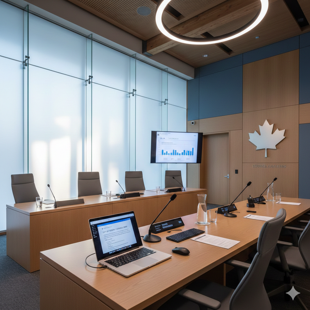 BC Municipal Clerk using AI to automate council meeting minutes with FOIPPA-compliant software